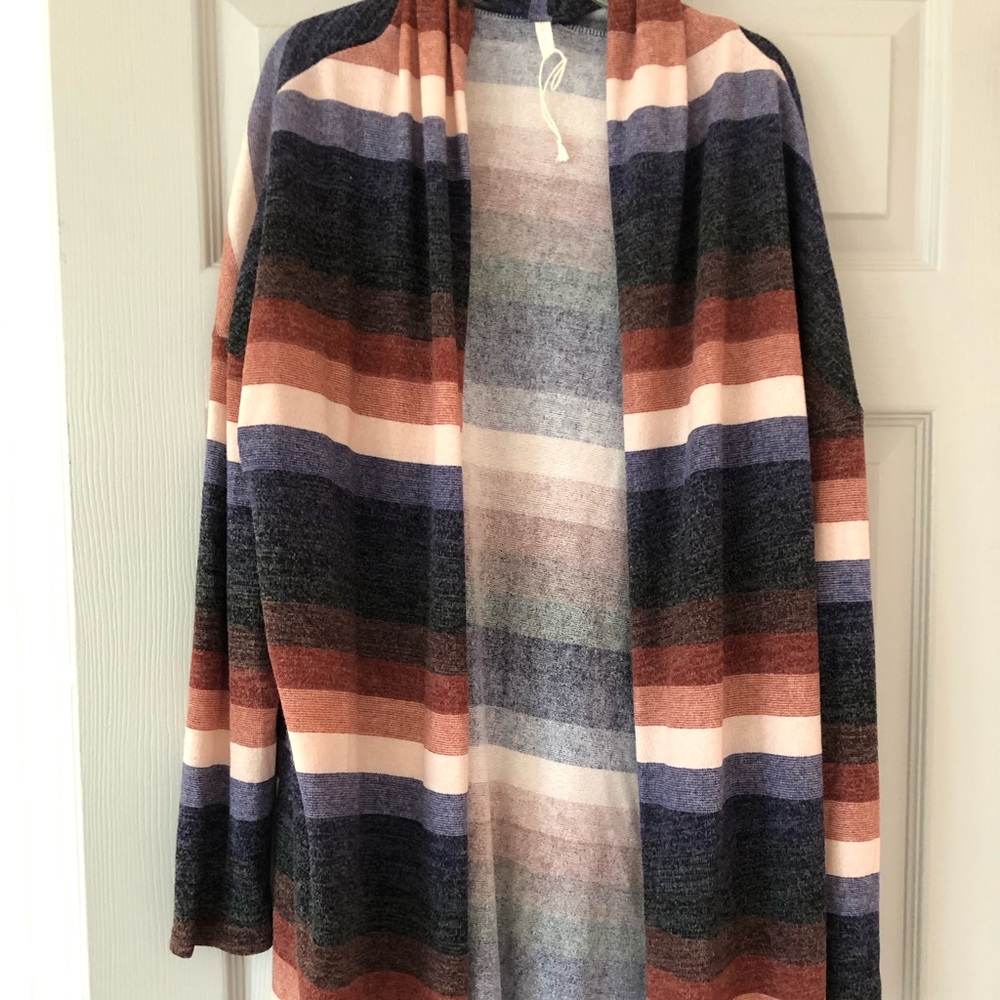 Pink blush long cardi